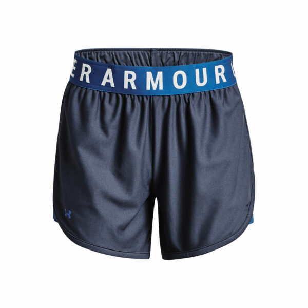 Under Armour Play Up 5in Shorts Damen - Blau, Weiß, Größe S