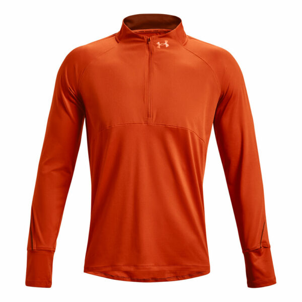 Under Armour Qualifier 2.0 Half-Zip Longsleeve Herren - Orange, Größe S