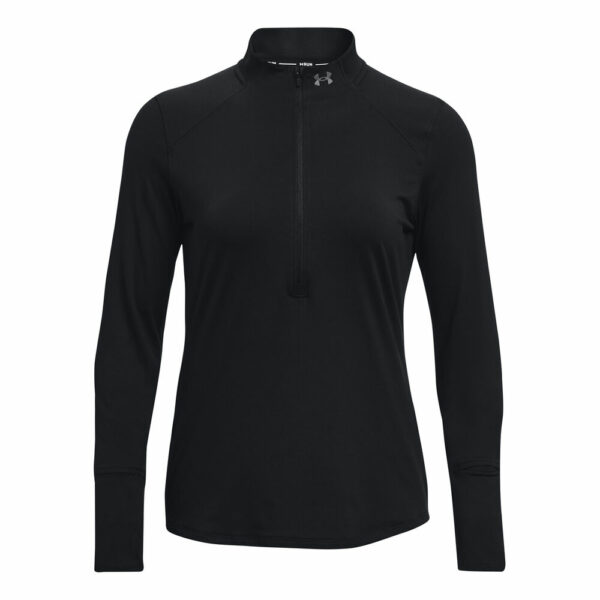 Under Armour Qualifier Run 2.0 Half-Zip Longsleeve Damen - Schwarz, Größe XL