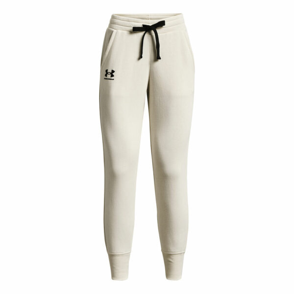 Under Armour Rival Fleece Trainingshose Damen - Beige, Größe XL