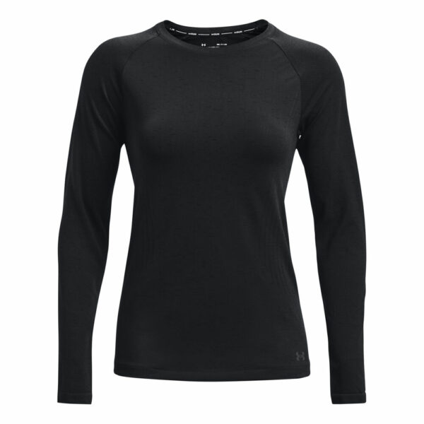 Under Armour Seamless Longsleeve Damen - Schwarz, Größe L