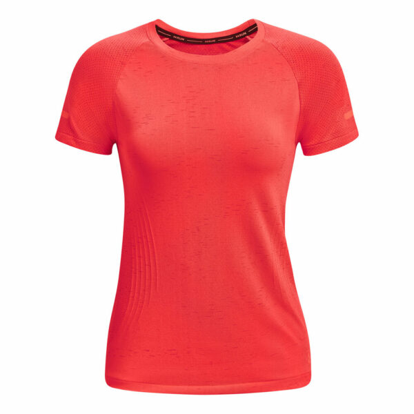 Under Armour Seamless T-Shirt Damen - Orange, Größe L