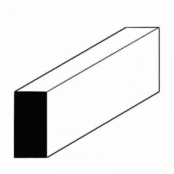 Vierkantprofile, 350x0,25x0,75mm, 10 Stück