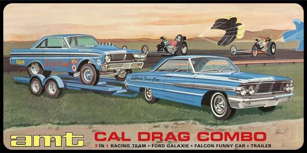 Cal Drag Combo 1964 Galaxie, AWB Falcon & Trailer