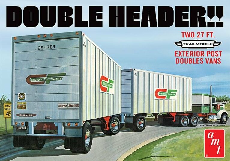 Double Header Tandem Van Trailer