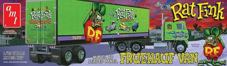 Fruehauf Beaded Van Trailer Hauler - Rat Fink