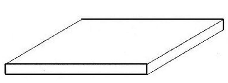 Weiße Polystyrolplatte, 150x300x2,50 mm, 1 Stück