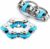 Bike Chain Fidget Toys Set, Six Roller Chain & Key Flippy Chain for ADHS ADD Autism Anxiety Relief for Adults and Teens