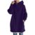 EMATOP Damen Hoodie Jacke Warm Langarm Mantel Herbst Winter Casual Übergangsjacke Lose Einfarbig Sweatshirt mit Kapuze Kapuzenjacke Elegant Lang Fleecejacke mit Taschen Kapuzenpullover Outwear