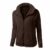 EMATOP Damen Teddy Fleece Mantel Warm Gefüttert Kapuzenpullover Flauschig Hoodie Jacke Casual Langarm Fleecejacke mit Kapuze Winterjacke Herbst Winter Einfarbig Wollemantel Full Zip Plüschjacke