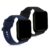 kwmobile 2x Sportarmband kompatibel mit AGPTEK LW31 Armband – Fitnesstracker Band Set aus TPU Silikon in Schwarz Dunkelblau