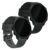 kwmobile 2X Sportarmband kompatibel mit Garmin Forerunner 55 Armband – Fitnesstracker Band Set aus TPU Silikon in Schwarz Grau