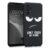 kwmobile Hülle kompatibel mit Samsung Galaxy A13 4G – Handyhülle Silikon Case – Don’t Touch My Phone Weiß Schwarz