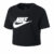 Nike Sportswear Essential Crop T-Shirt Damen – Schwarz, Weiß, Größe XL