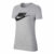 Nike Sportswear Essential T-Shirt Damen – Grau, Schwarz, Größe M