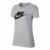 Nike Sportswear Essential T-Shirt Damen – Grau, Schwarz, Größe S