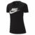 Nike Sportswear Essential T-Shirt Damen – Schwarz, Weiß, Größe XS