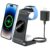 TOTU Ultra Magnetic 3-in-1 Wireless Charger: Foldable Charging Station for iPhone 14/13/12 Series, AirPods 3/2/Pro, and iWatch 2 – Travel Charger for Multiple Devices (Includes Adapter)